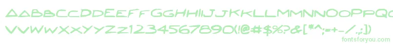 JettaBold Font – Green Fonts on White Background