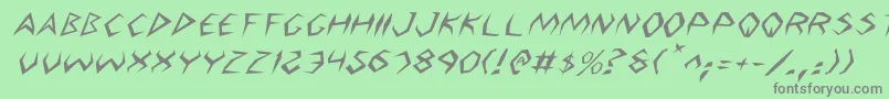 fuente ArgosyItalic – Fuentes Grises Sobre Fondo Verde