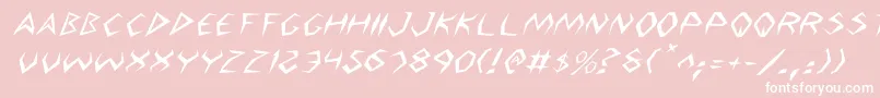 More about ArgosyItalic Font ArgosyItalic Font – White Fonts on Pink Background