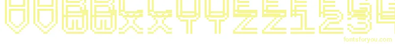 PfUniformPro Font – Yellow Fonts on White Background
