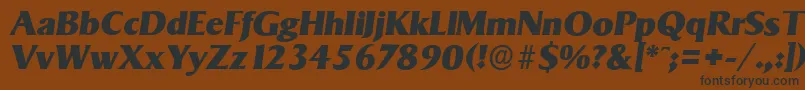 fuente SigvarserialHeavyItalic – Fuentes Negras Sobre Fondo Marrón
