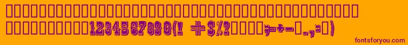 Weitere Informationen zur ChibolaShaded-Schriftart ChibolaShaded-Schriftart – Violette Schriften auf orangefarbenem Hintergrund