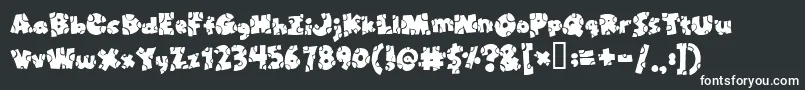 Brokentoys Font – White Fonts on Black Background