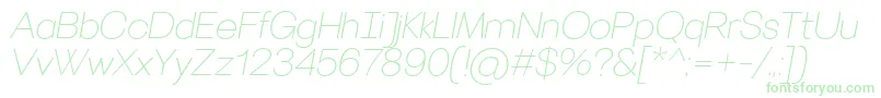 VillerayThinitalic Font – Green Fonts