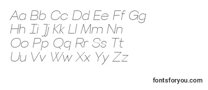 VillerayThinitalic Font