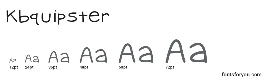 Kbquipster Font Sizes
