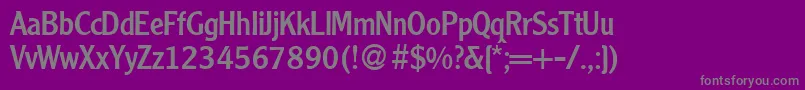 Шрифт CleardbNormal – серые шрифты на фиолетовом фоне