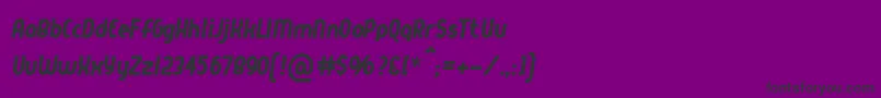Шрифт Queerstreet – чёрные шрифты на фиолетовом фоне