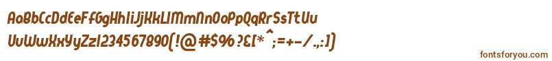 Шрифт Queerstreet – коричневые шрифты