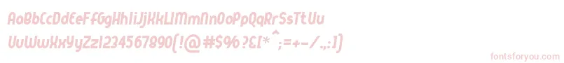 Шрифт Queerstreet – розовые шрифты