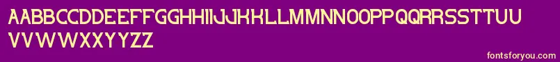 Salute Font – Yellow Fonts on Purple Background