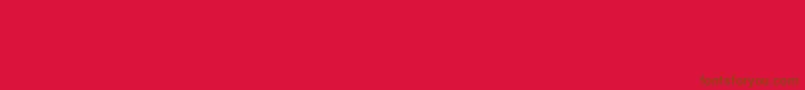 Police Borderfontculturals – polices brunes sur fond rouge