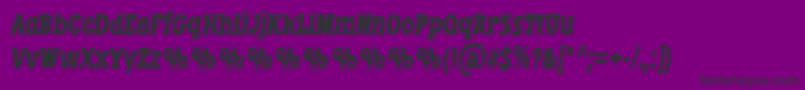 LibertatusDuasItalic Font – Black Fonts on Purple Background