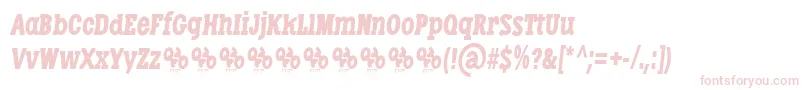 LibertatusDuasItalic Font – Pink Fonts on White Background