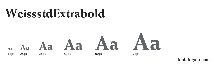 WeissstdExtrabold Font Sizes