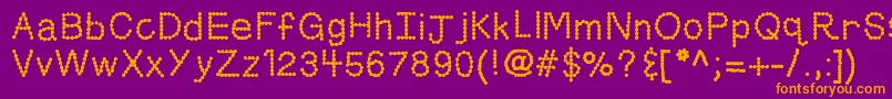 Подробнее о шрифте Kbskittledup Шрифт Kbskittledup – оранжевые шрифты на фиолетовом фоне