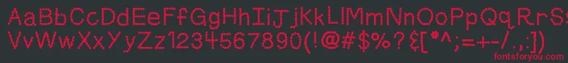 Kbskittledup Font – Red Fonts on Black Background
