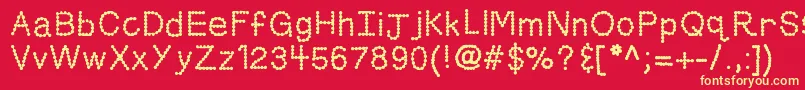 fuente Kbskittledup – Fuentes Amarillas Sobre Fondo Rojo