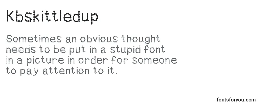 Kbskittledup Font