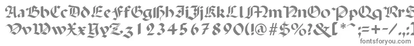 Шрифт PenchantRegular – серые шрифты на белом фоне