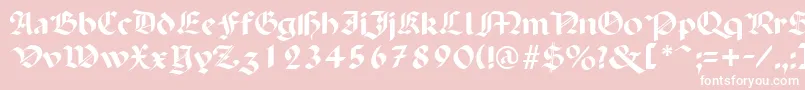 PenchantRegular Font – White Fonts on Pink Background