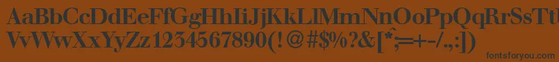 WalbaumdisplayBold Font – Black Fonts on Brown Background