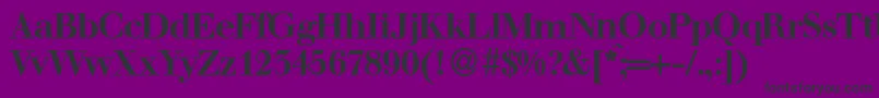 WalbaumdisplayBold Font – Black Fonts on Purple Background