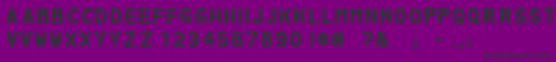 Czcionka Miglia – czarne czcionki na fioletowym tle
