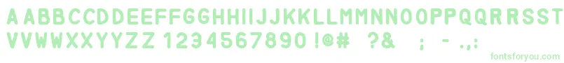 Miglia Font – Green Fonts on White Background