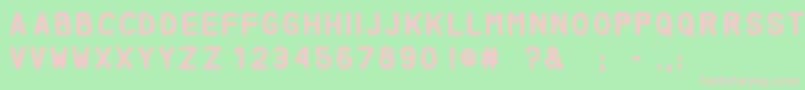 Miglia Font – Pink Fonts on Green Background