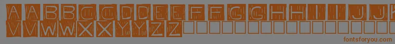 Fkafont Font – Brown Fonts on Gray Background