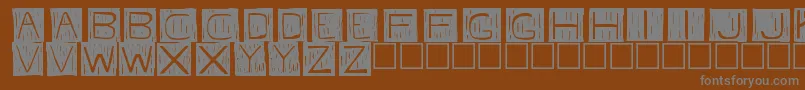 Fkafont Font – Gray Fonts on Brown Background