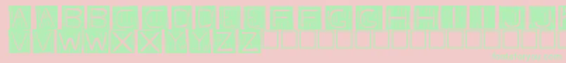 Fkafont Font – Green Fonts on Pink Background