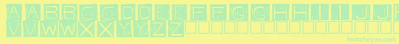 En savoir plus sur la police Fkafont Police Fkafont – polices vertes sur fond jaune