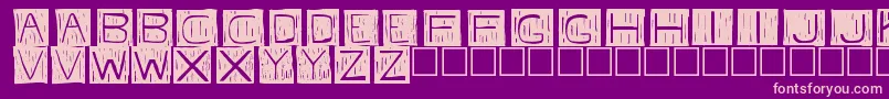 Fkafont Font – Pink Fonts on Purple Background