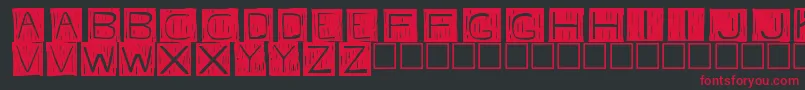 Fkafont Font – Red Fonts on Black Background