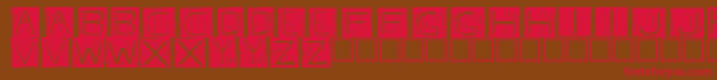 Fkafont Font – Red Fonts on Brown Background