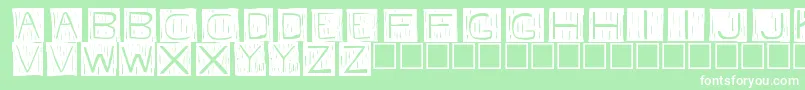 Fkafont Font – White Fonts on Green Background