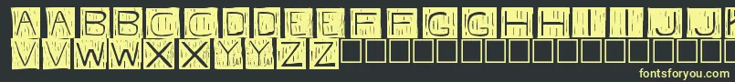 Fkafont Font – Yellow Fonts on Black Background
