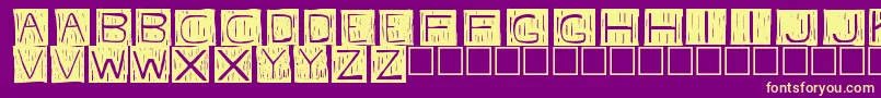Fkafont Font – Yellow Fonts on Purple Background