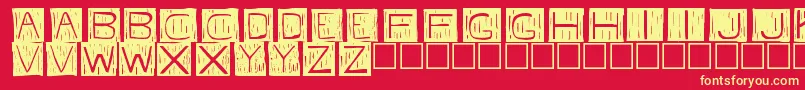 Fkafont Font – Yellow Fonts on Red Background