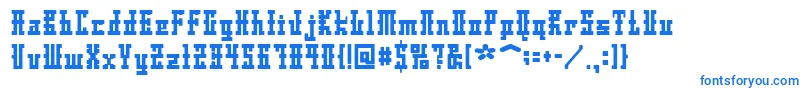 フォントDsAyaksNormal – 青いフォント
