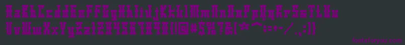 DsAyaksNormal Font – Purple Fonts on Black Background