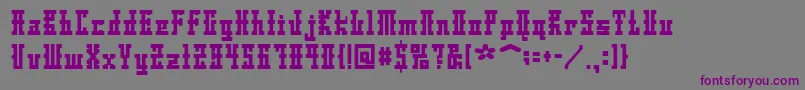 DsAyaksNormal Font – Purple Fonts on Gray Background