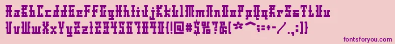 DsAyaksNormal Font – Purple Fonts on Pink Background