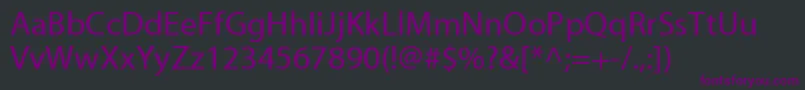 fuente MyriadWeb – Fuentes Moradas Sobre Fondo Negro
