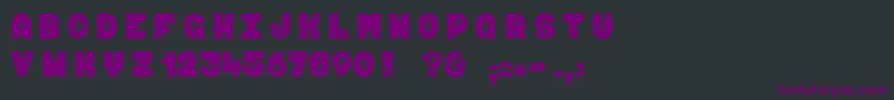 FuguMaki Font – Purple Fonts on Black Background