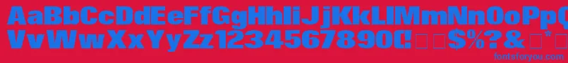 SurinDisplaySsi Font – Blue Fonts on Red Background