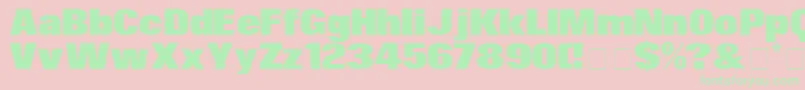 SurinDisplaySsi Font – Green Fonts on Pink Background