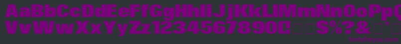 SurinDisplaySsi-Schriftart – Violette Schriften auf schwarzem Hintergrund